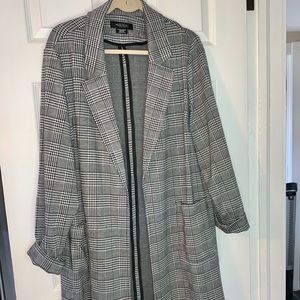 Plus Size houndstooth jacket